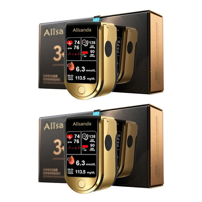 💥 Alisanda™ 3-in-1 Health Monitor Painless Testing - Extremely Fast Readings - Accurate Tracking ✅ Blood Glucose ✅ Heart Rate ✅ Blood Oxygen All in One!