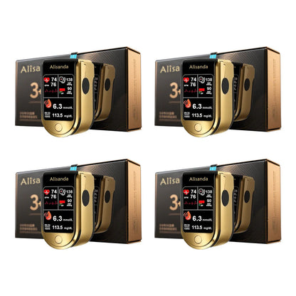 💥 Alisanda™ 3-in-1 Health Monitor Painless Testing - Extremely Fast Readings - Accurate Tracking ✅ Blood Glucose ✅ Heart Rate ✅ Blood Oxygen All in One!